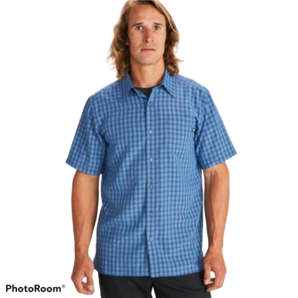 𝅺Marmot "The Eldridge Shirt" Outdoor Performance Hiking Short Sleeve - Men's